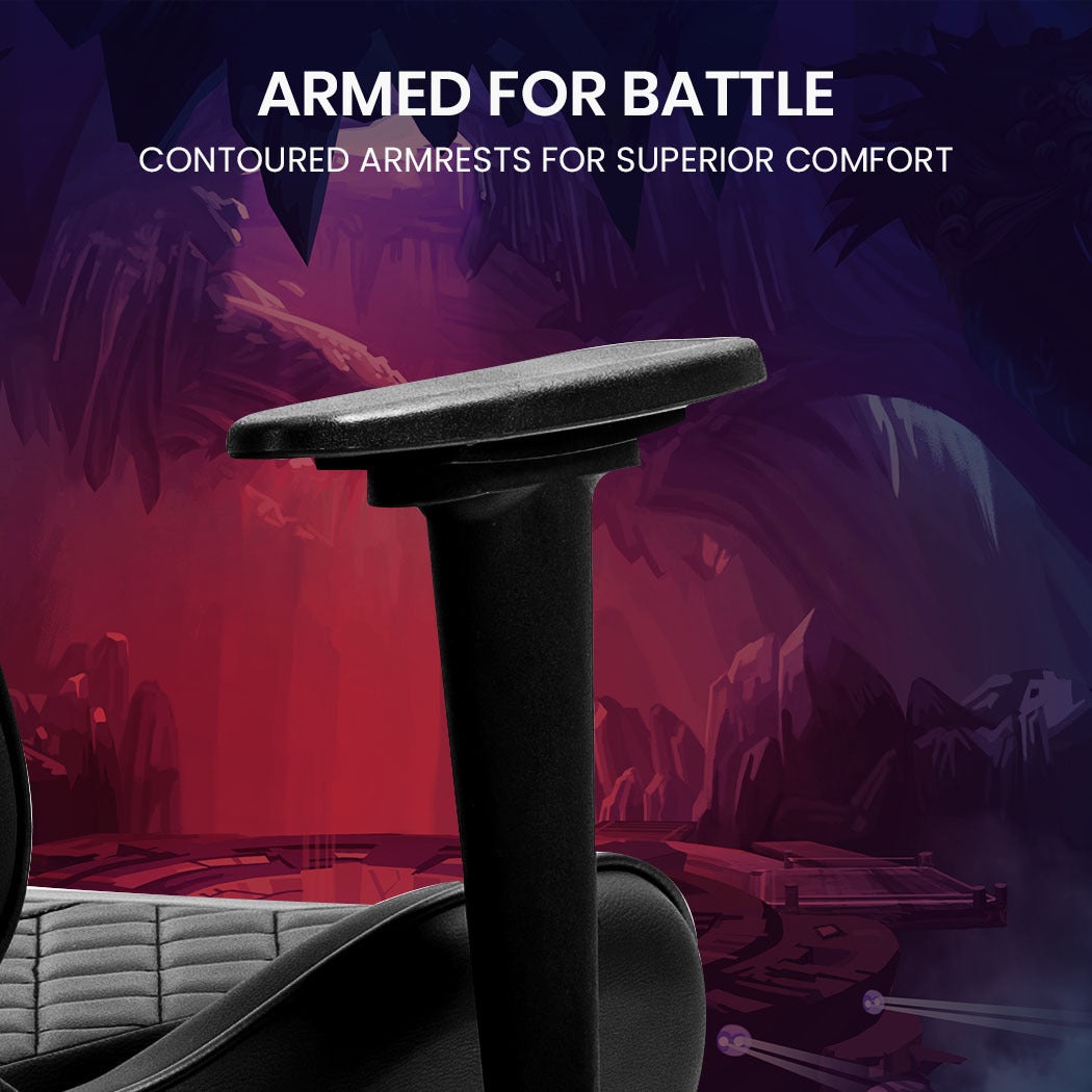 OVERDRIVE Apex Series Reclining Gaming Ergonomic Office Chair with Footrest, Black 10