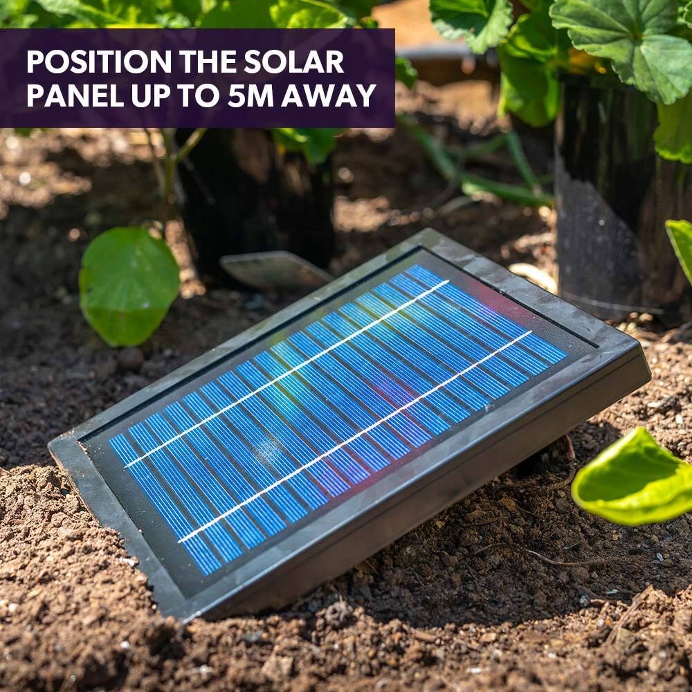 PROTEGE Water Fountain Solar Powered 3 Tiered Battery Outdoor Bird Bath with LED Lights 3