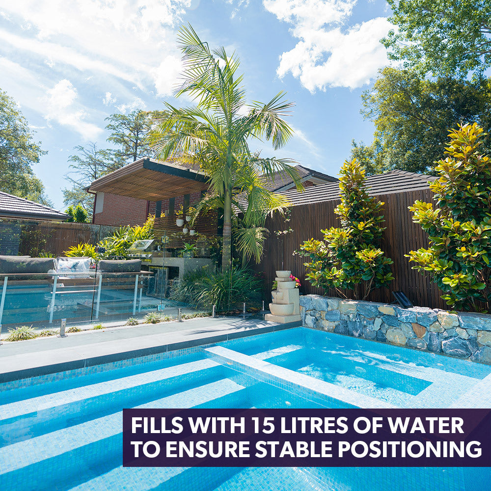 PROTEGE Solar Fountain Water Feature Outdoor 4 Bowl with LED Lights - Sand Colour 4