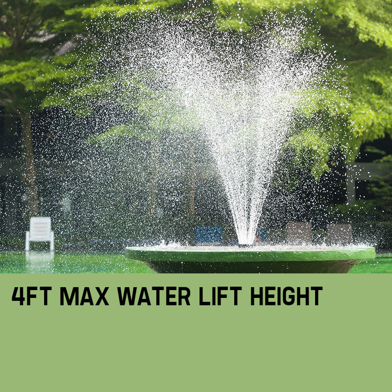 Protege 25W Solar Powered Fountain Submersible Water Pump with Battery Pond Kit Garden 4