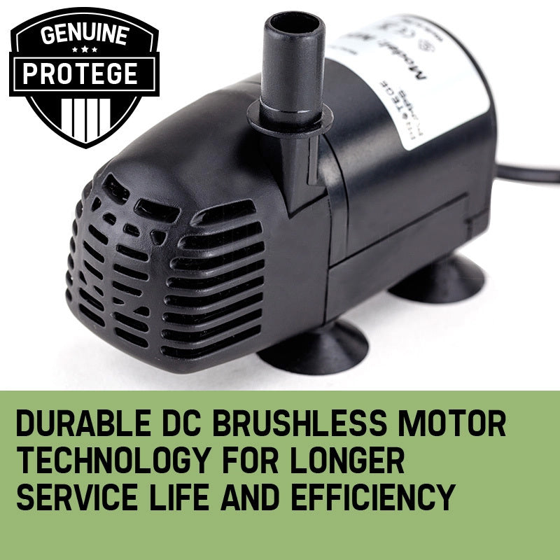 Protege 25W Solar Powered Fountain Submersible Water Pump with Battery Pond Kit Garden 10