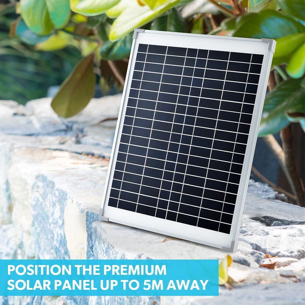 PROTEGE 10W Solar Powered Water Fountain Pump Pond Kit with Eco Filter Box 3