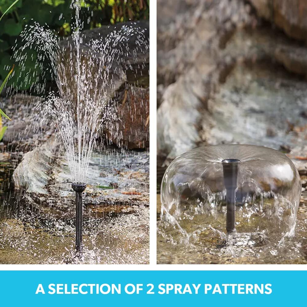 PROTEGE 10W Solar Powered Water Fountain Pump Pond Kit with Eco Filter Box 4