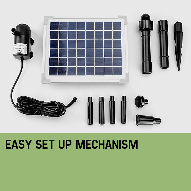 Protege 20W Solar Fountain Submersible Water Pump Power Panel Kit Garden Pond 4