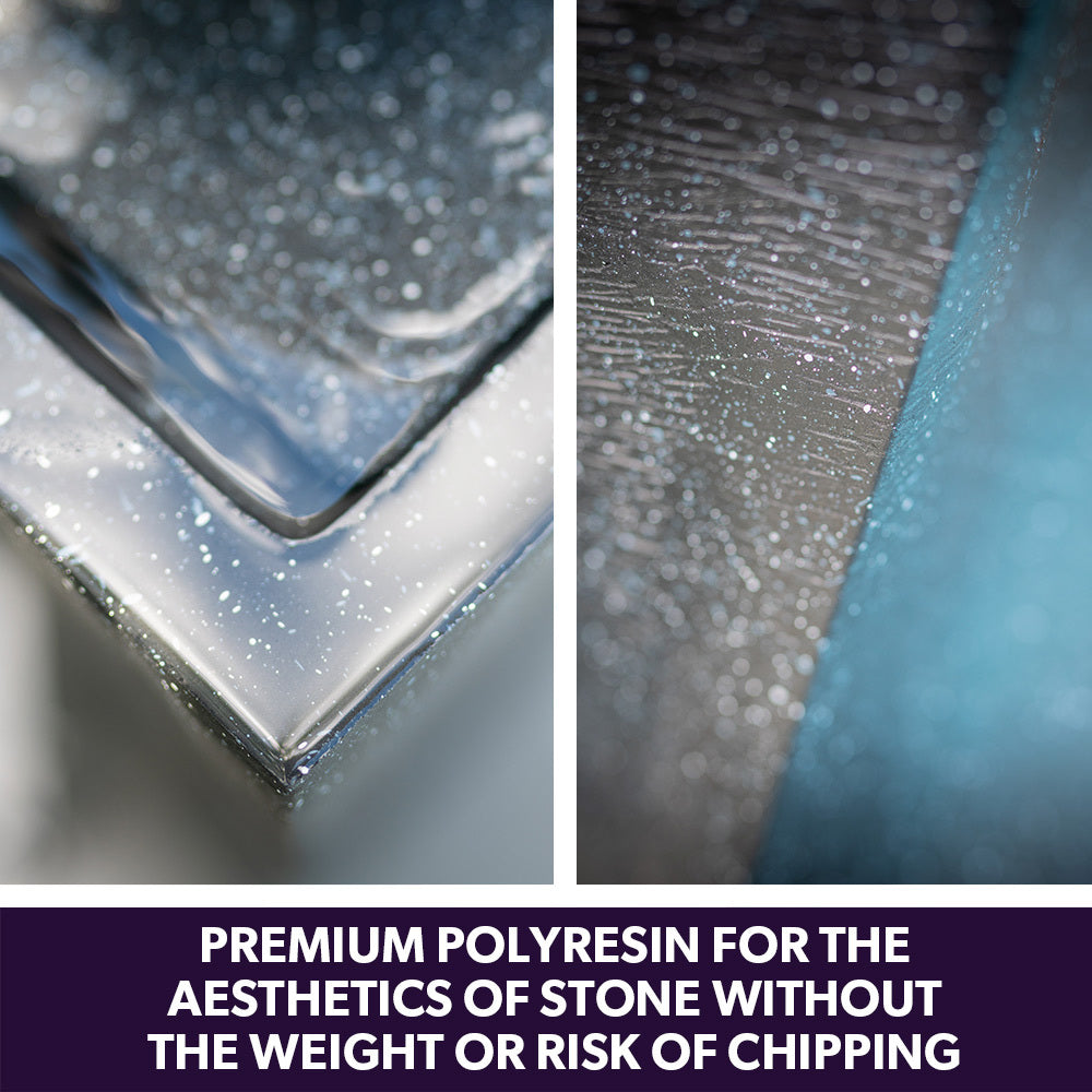 PROTEGE Solar Water Fountain Pump Twisted Design Outdoor with LED Lights - Black 5