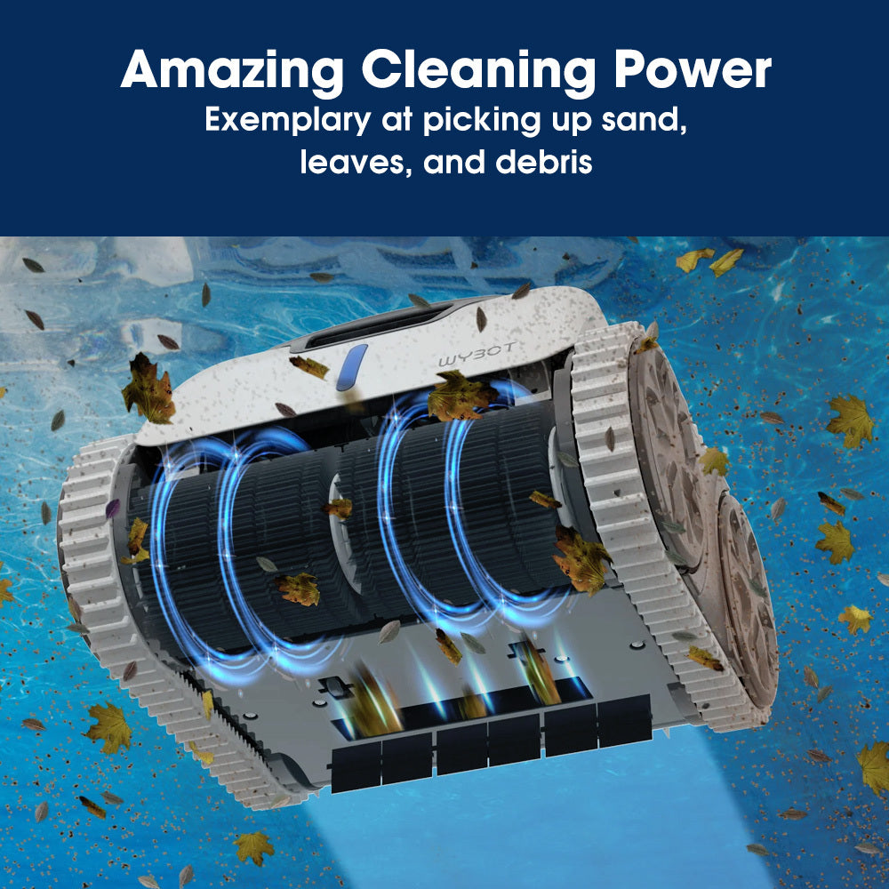 WYBOT Osprey 700 Pro Cordless Robotic Pool Cleaner, Automatic Wall Climbing Vacuum with Strong Suction, Intelligent Path Planning, 90 Min Runtime, Quick Charge, Ideal for Above/In-ground Pools 6