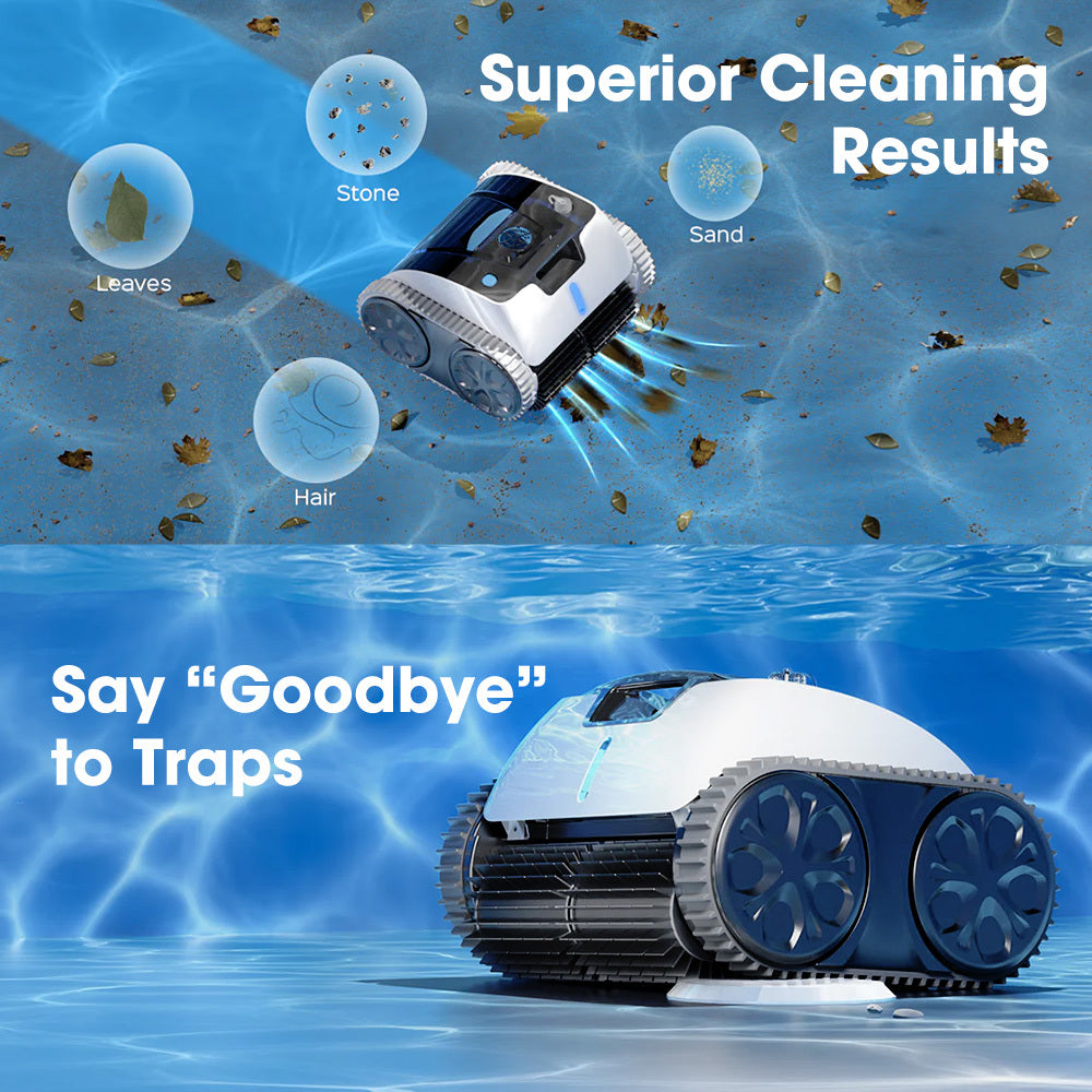 WYBOT Osprey 700 Pro Cordless Robotic Pool Cleaner, Automatic Wall Climbing Vacuum with Strong Suction, Intelligent Path Planning, 90 Min Runtime, Quick Charge, Ideal for Above/In-ground Pools 10