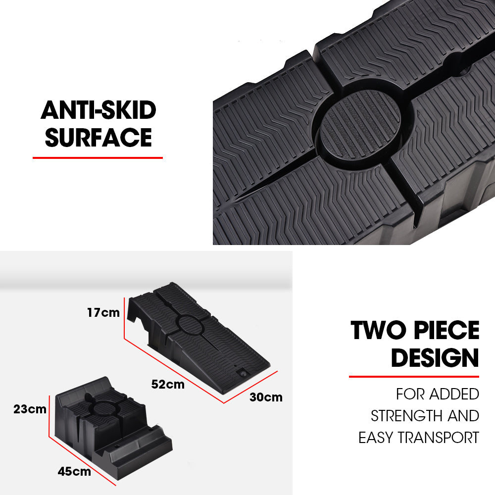 BULLET 2 x 2.5T Heavy Duty Car Service Ramps Auto Vehicle Trailer 4WD 4