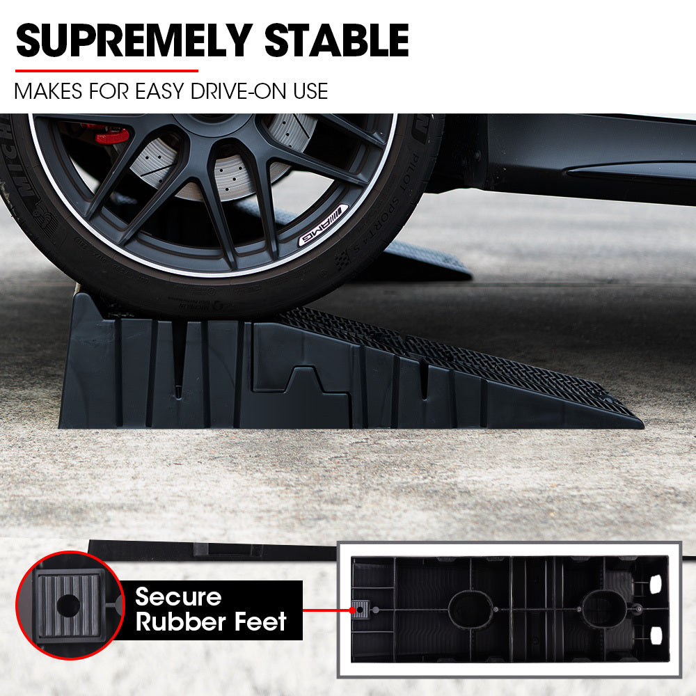 BULLET 2 x 2.5T Heavy Duty Car Service Ramps Auto Vehicle Trailer 4WD 5