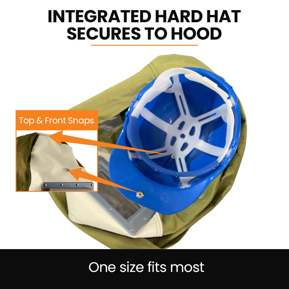 Unimac Sandblasting Safety Hood, Built-in Hard Hat, Abrasive Sand Blasting PPE Equipment 4