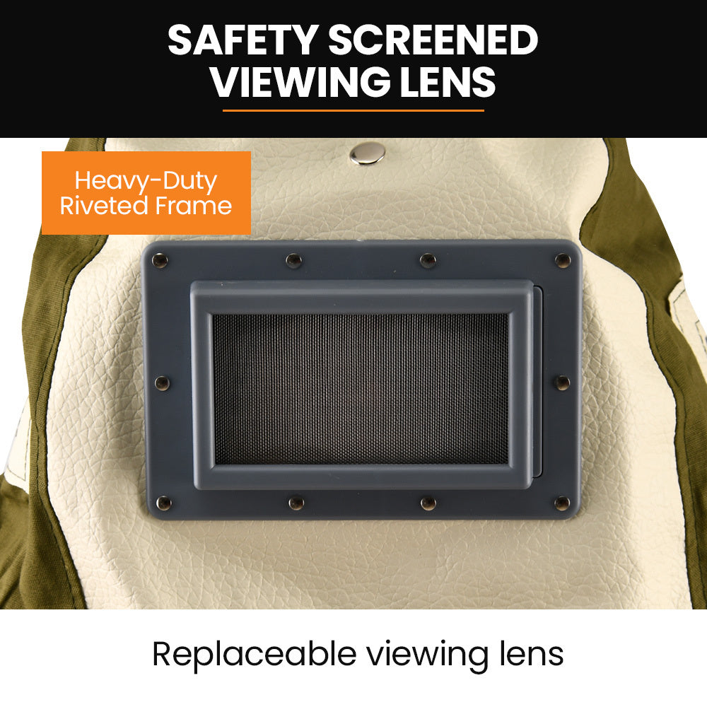 Unimac Sandblasting Safety Hood, Built-in Hard Hat, Abrasive Sand Blasting PPE Equipment 5