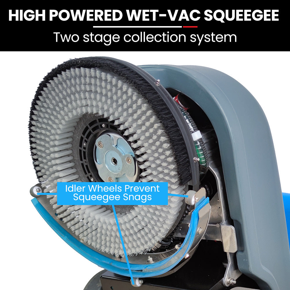 AUCH FSH14 Floor Scrubber & Dryer, 360mm, Battery Powered, Walk Behind, Multi-purpose Commercial Grade Machine 4