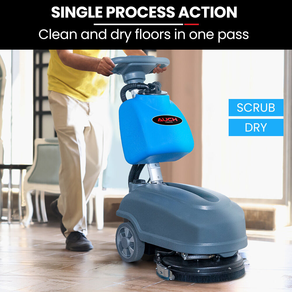 AUCH FSH14 Floor Scrubber & Dryer, 360mm, Battery Powered, Walk Behind, Multi-purpose Commercial Grade Machine 7
