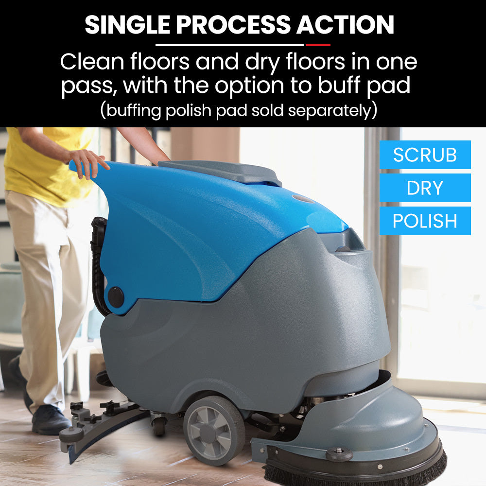 Auch FSH18 Floor Scrubber & Dryer, 490mm, Battery Powered, Walk Behind, Multi-purpose Commercial Grade Machine 6