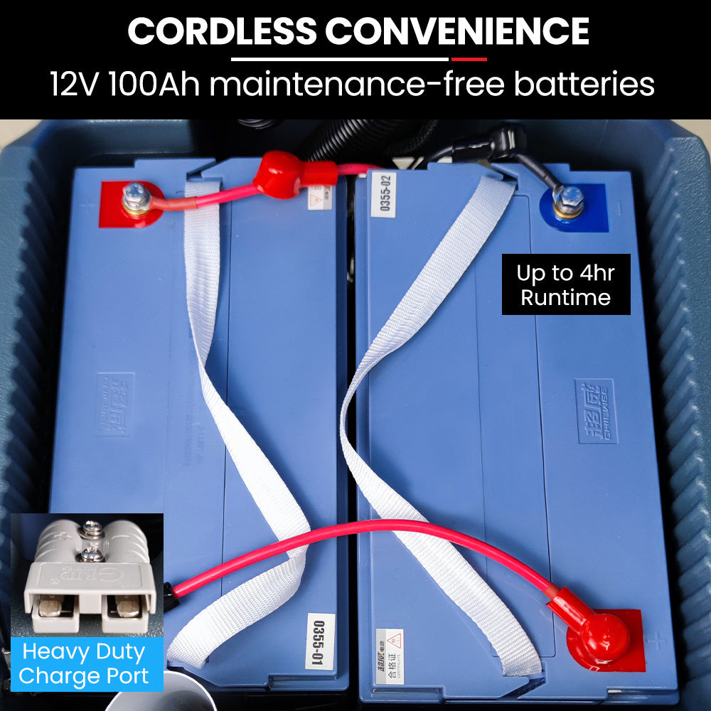 Auch FSH18 Floor Scrubber & Dryer, 490mm, Battery Powered, Walk Behind, Multi-purpose Commercial Grade Machine 9