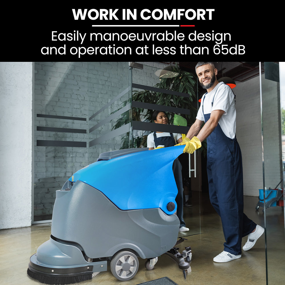 Auch FSH18 Floor Scrubber & Dryer, 490mm, Battery Powered, Walk Behind, Multi-purpose Commercial Grade Machine 10