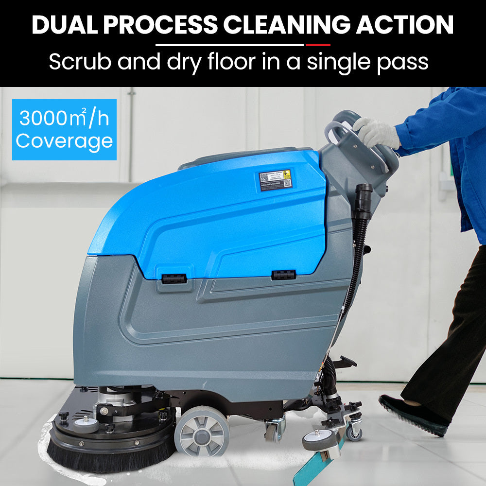 Auch FSP26 Self-Propelled Floor Scrubber & Dryer, 720mm, Battery Powered, Walk Behind, Multi-purpose Commercial Grade Machine 3