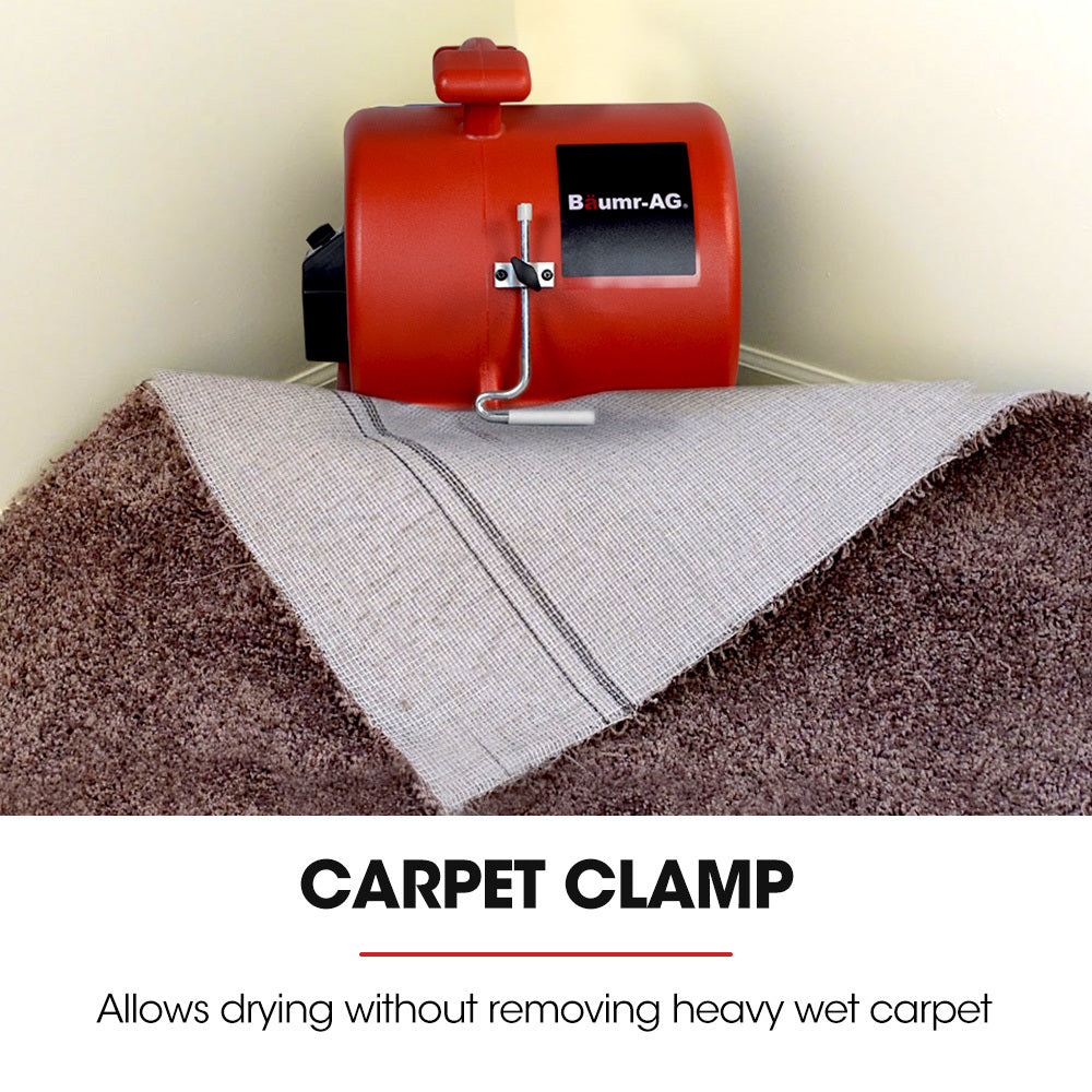 Baumr-AG 3-Speed Carpet Dryer Air Mover Blower Fan, 1300CFM, Sealed Copper Motor, Poly Housing 4