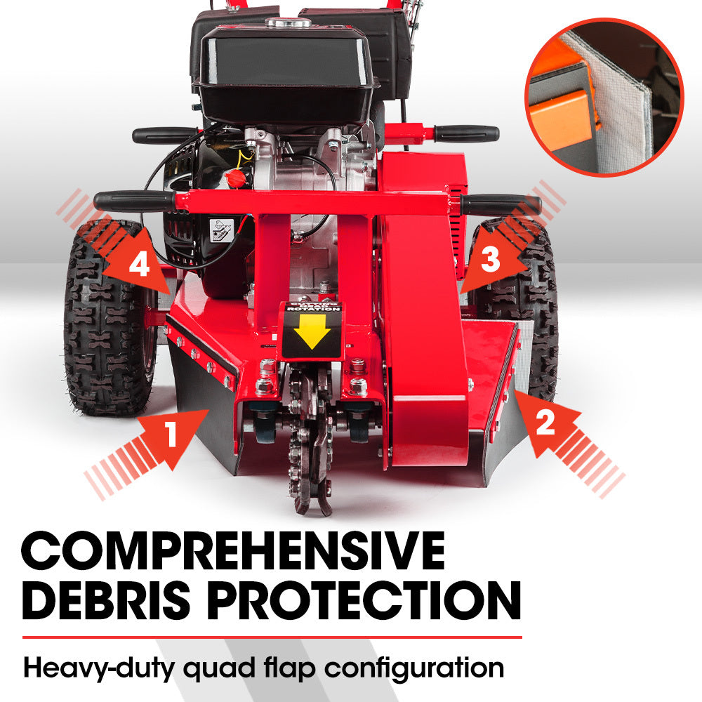 BAUMR-AG 15HP Commercial Petrol Tree Stump Grinder 7