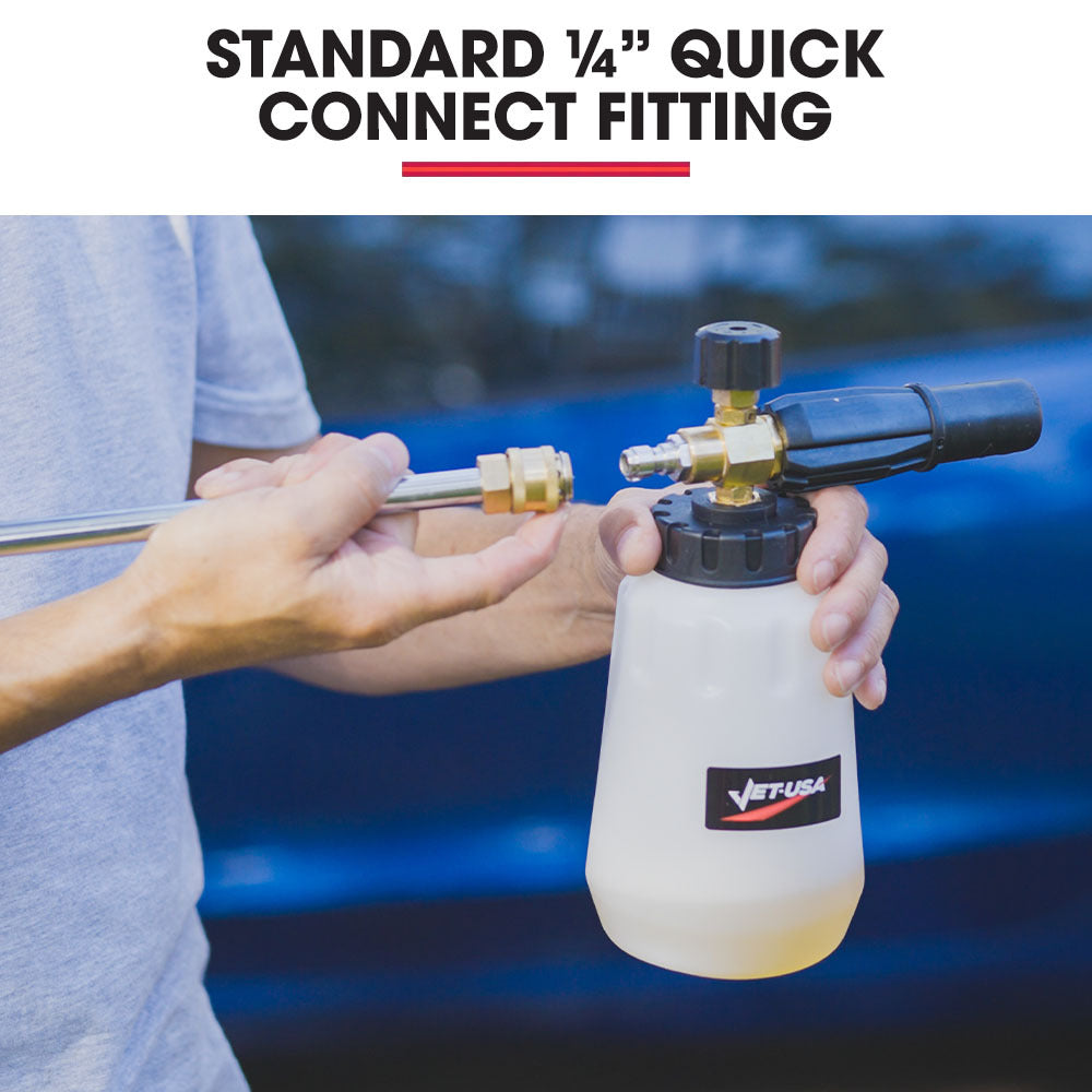 Jet-USA Soap Foam Snow Cannon with 1L Bottle, Works with Petrol and some Electric Pressure Washers 6