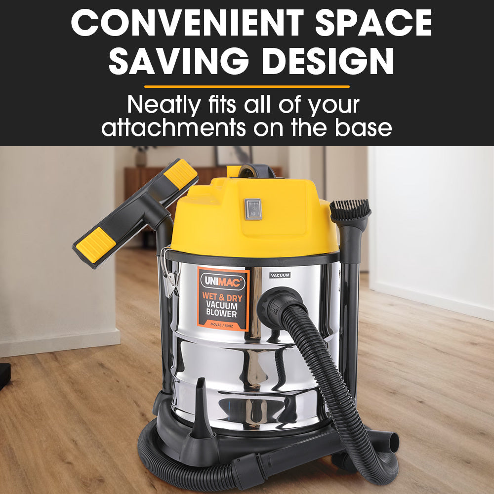 Unimac 20L 1400W Wet and Dry Vacuum Cleaner, with Blower, for Car, Workshop, Carpet 7