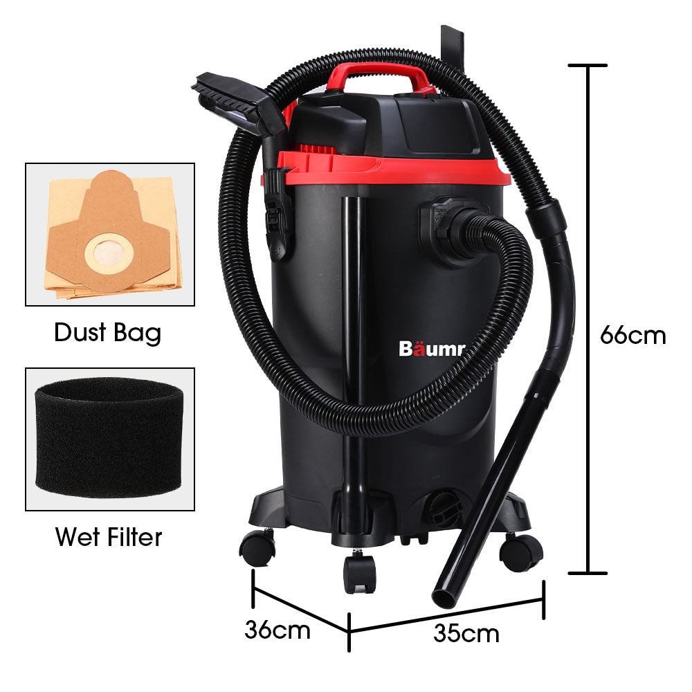 Baumr-AG 30L 1200W Wet and Dry Vacuum Cleaner, with Blower, for Car, Workshop, Carpet 5