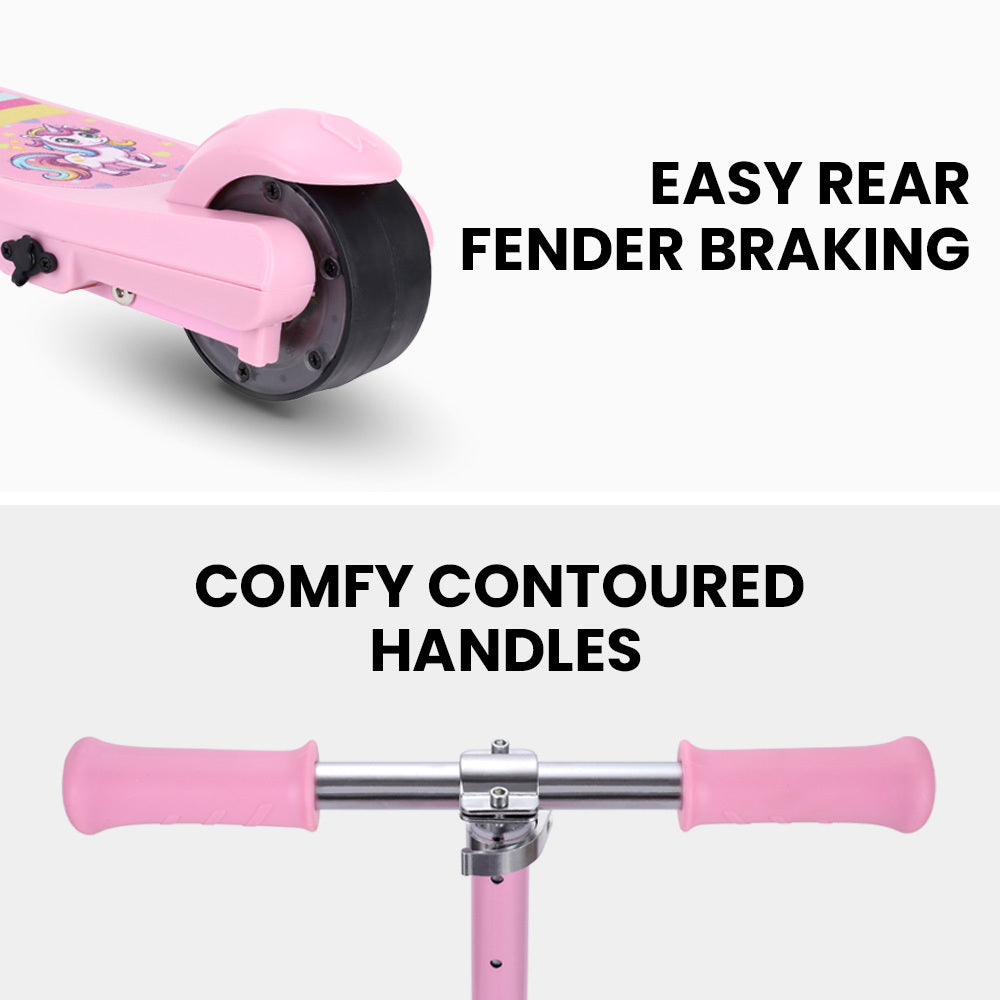 ROVO KIDS WhizKid Electric Scooter, Ages 5-11, Adjustable Height, Lithium Battery, Brushless Motor, Pink 8