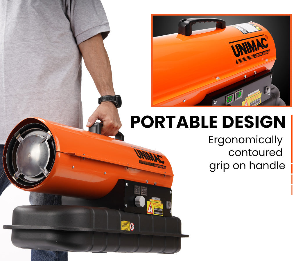 UNIMAC 20KW Portable Industrial Diesel Direct Forced Air Space Heater 3