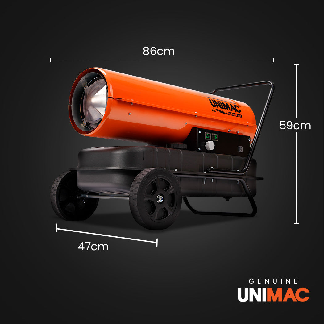 UNIMAC 30KW Portable Industrial Diesel Direct Forced Air Space Heater 5