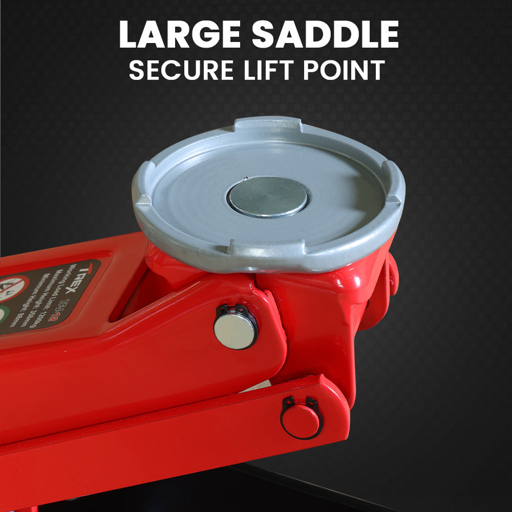 T-REX 1200KG Hydraulic Trolley Floor Jack, Low Profile, Dual Pump, Quick Release Handle, for Jacking Car 7