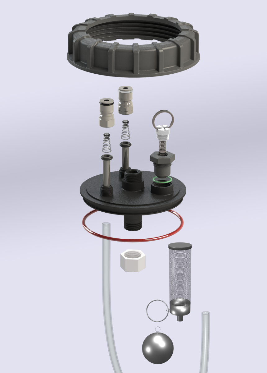 Keg King - Chubby Apollo 30L Fermenter with Wide Mouth and Integrated Handles 3