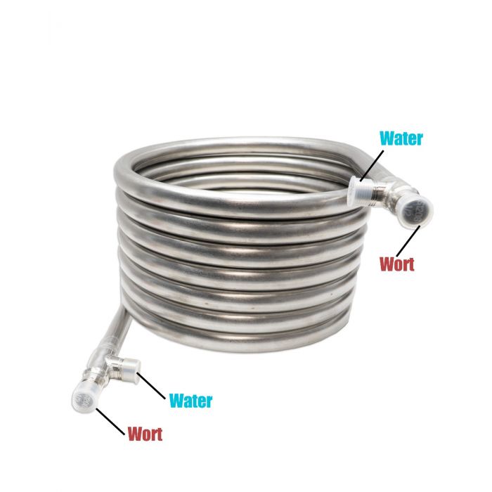 Counter Flow Chiller - Stainless Steel - 1/2 Inch BSP Threaded 3