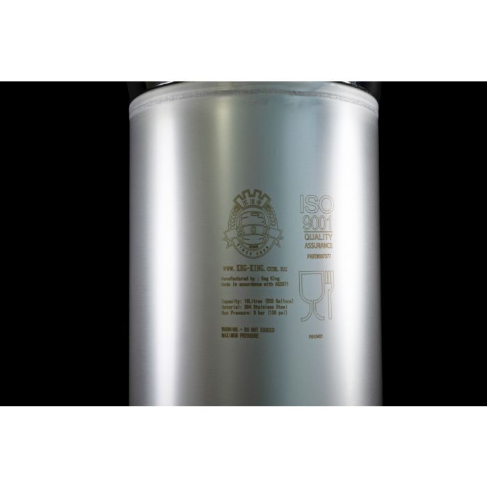 Keg King - 19L Ball Lock Keg New Passivated Finish 5