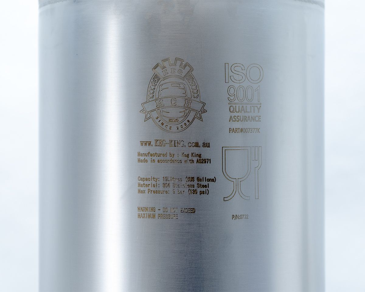 Keg King -  True Blue 19L Ball Lock Cornelius "corny" keg 3