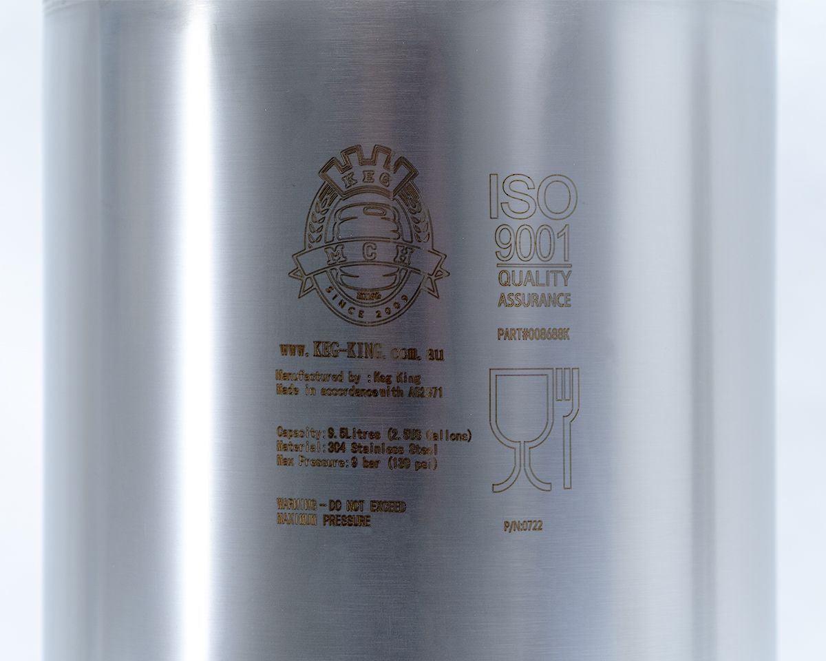 Keg King - Limited Edition True Blue 9.5L Ball Lock Cornelius "corny" keg 4