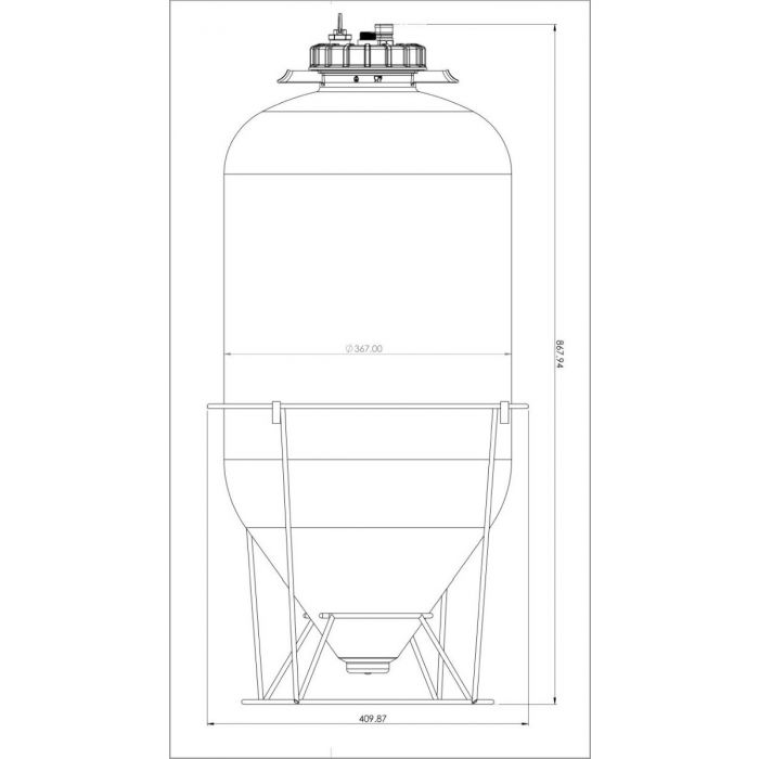 Keg King Snub Nose - 60L Fermenter 7