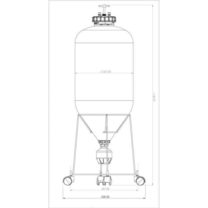Keg King - Fermenter King Uni Tank - 60L Fermenter 5