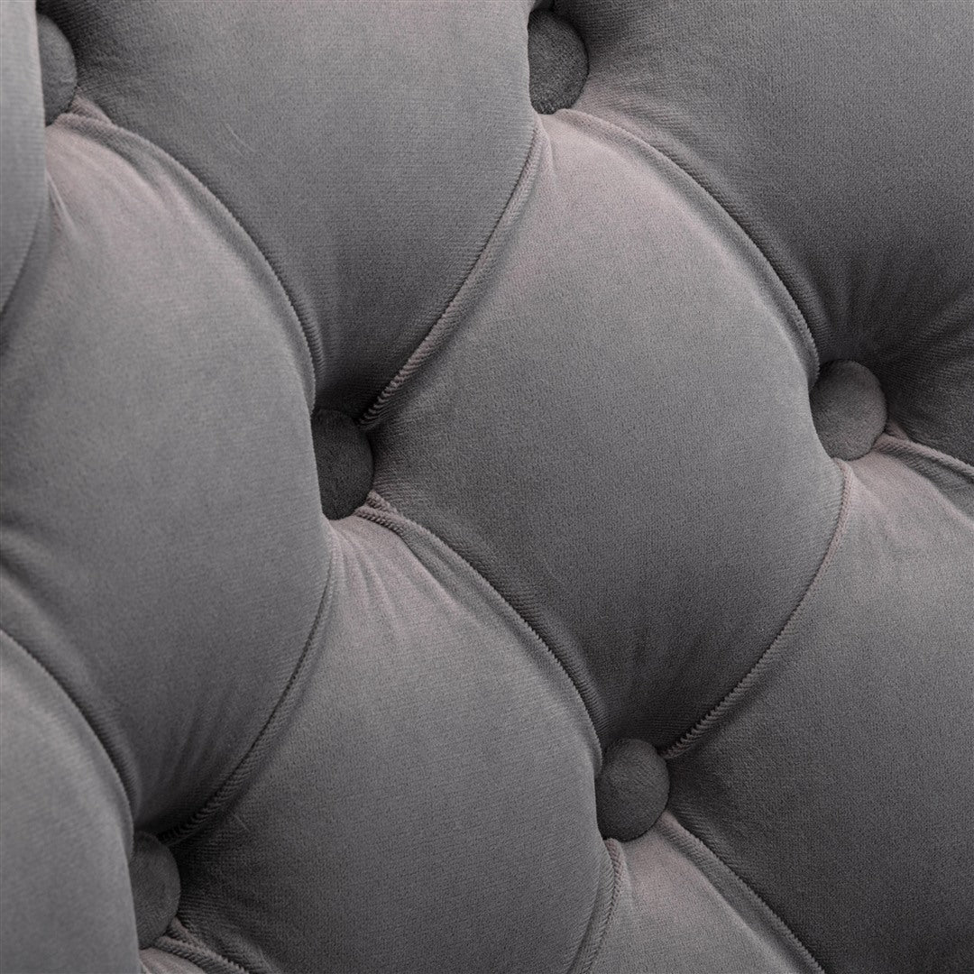 4x Height Adjustable Swivel Bar Stool Velvet Nailhead Barstool with Footrest 12