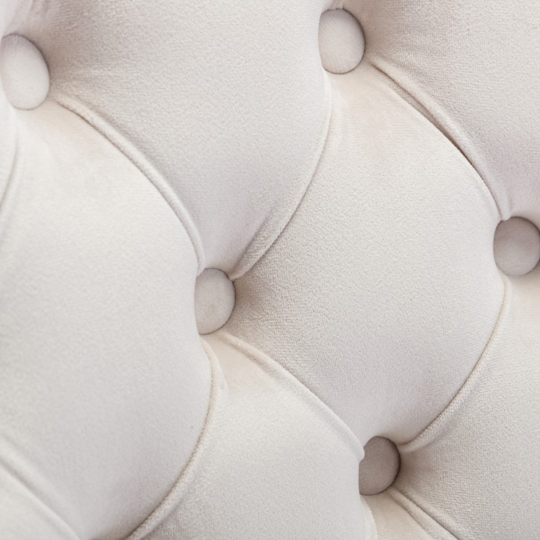 Velvet Home Office Chair- Beige 8