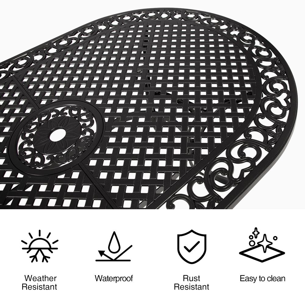 Fiji oval dining table 4