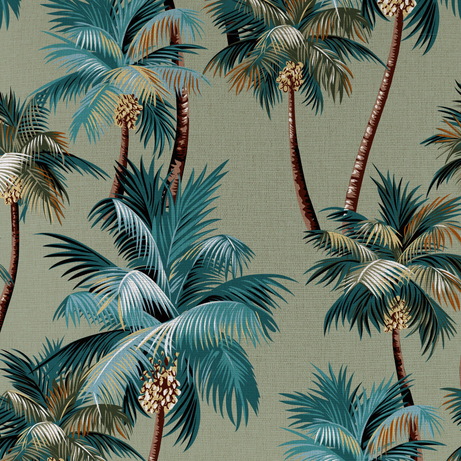 Cushion Cover-With Piping-Palm Trees Sage-35cm x 50cm 3