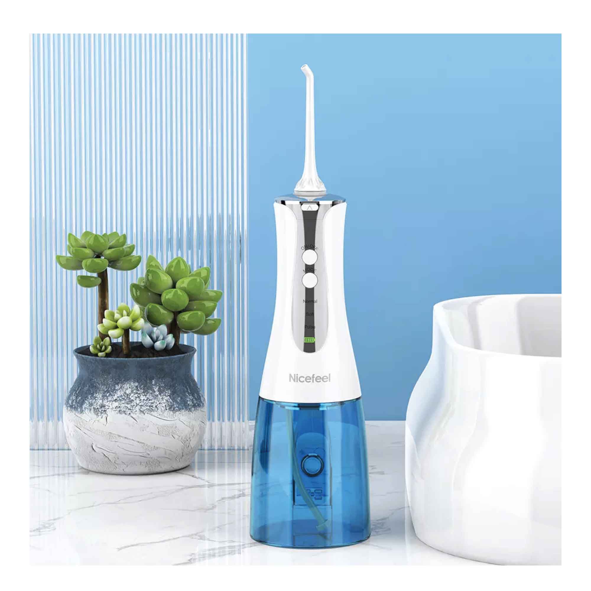 Portable Cordless Oral Teeth Irrigator 320ml - Dental Massage Flosser Rechargeable 6