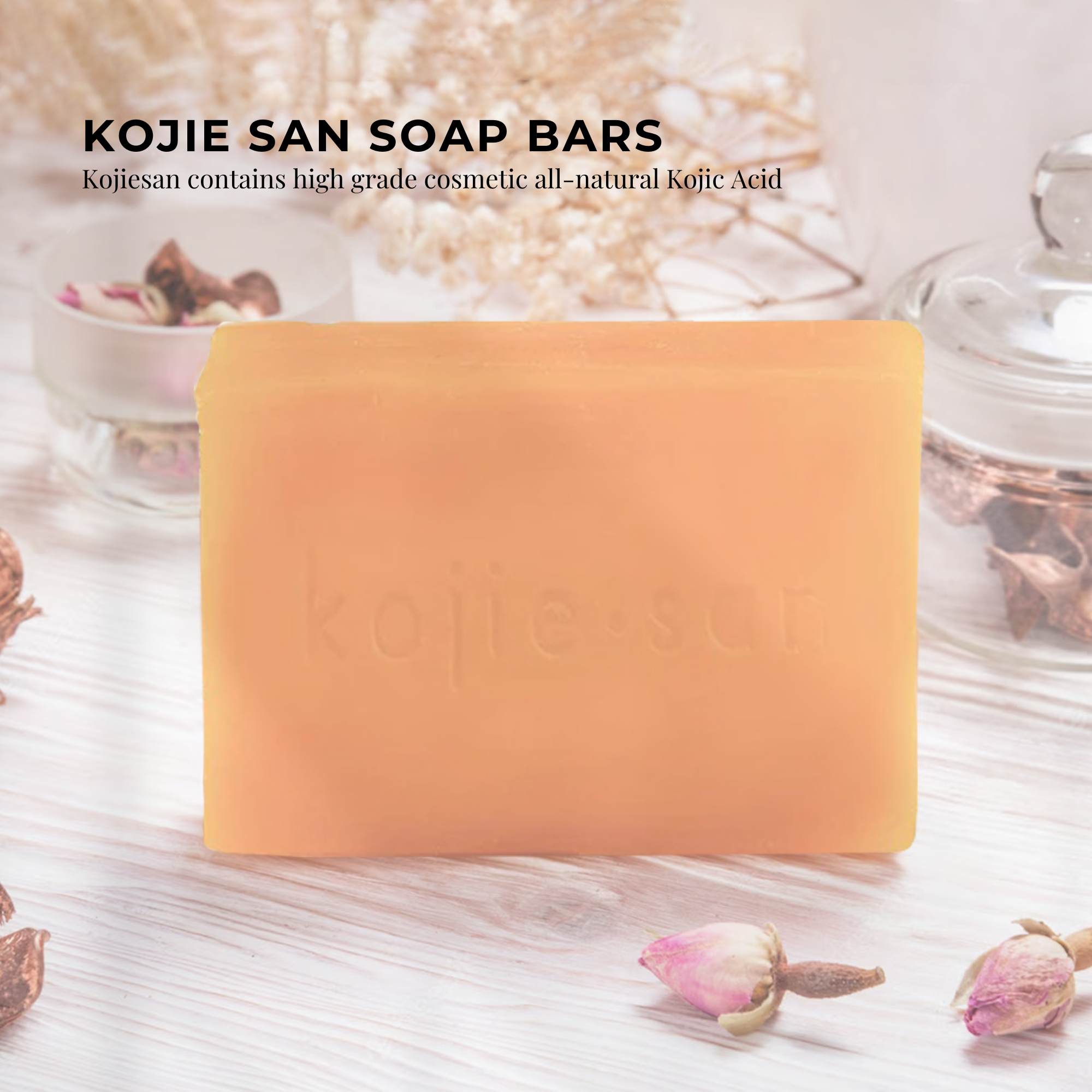 10x 135g Kojie San Soap Bar - Original Kojic Acid Bars 3