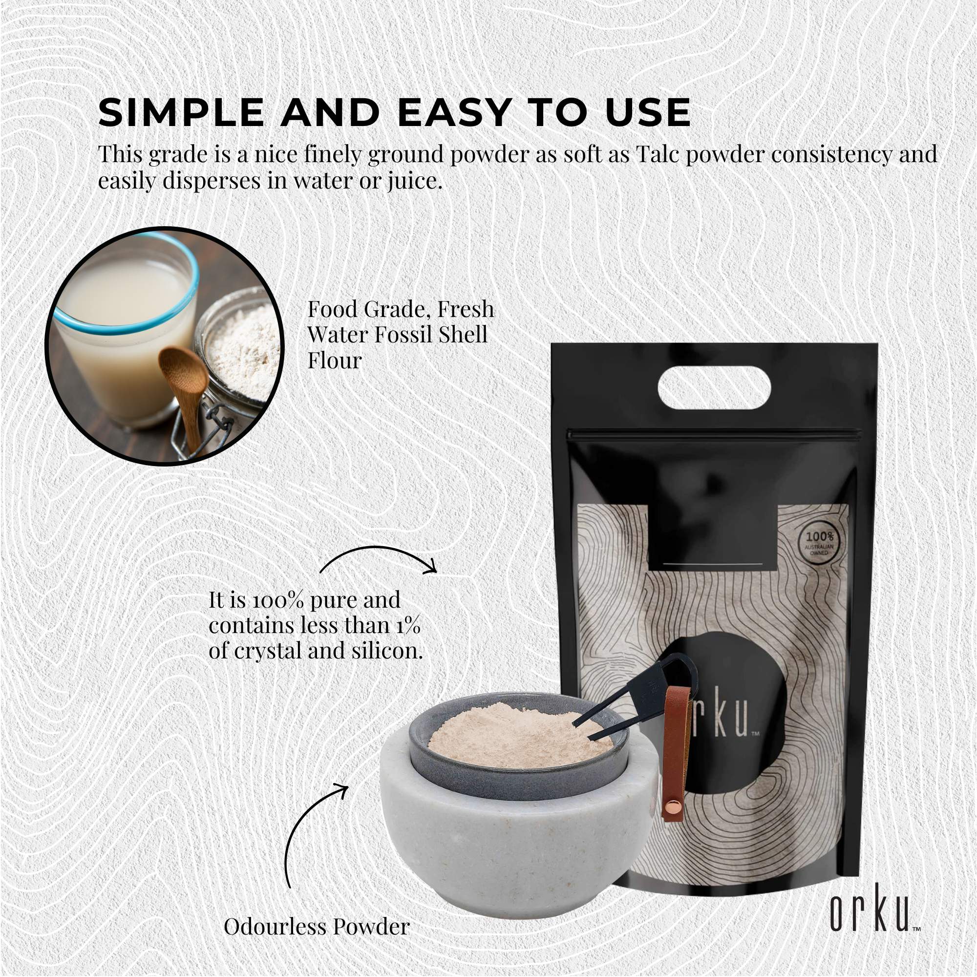 5Kg Organic Fine Diatomaceous Earth - Food Grade Fossil Shell Flour Powder 5