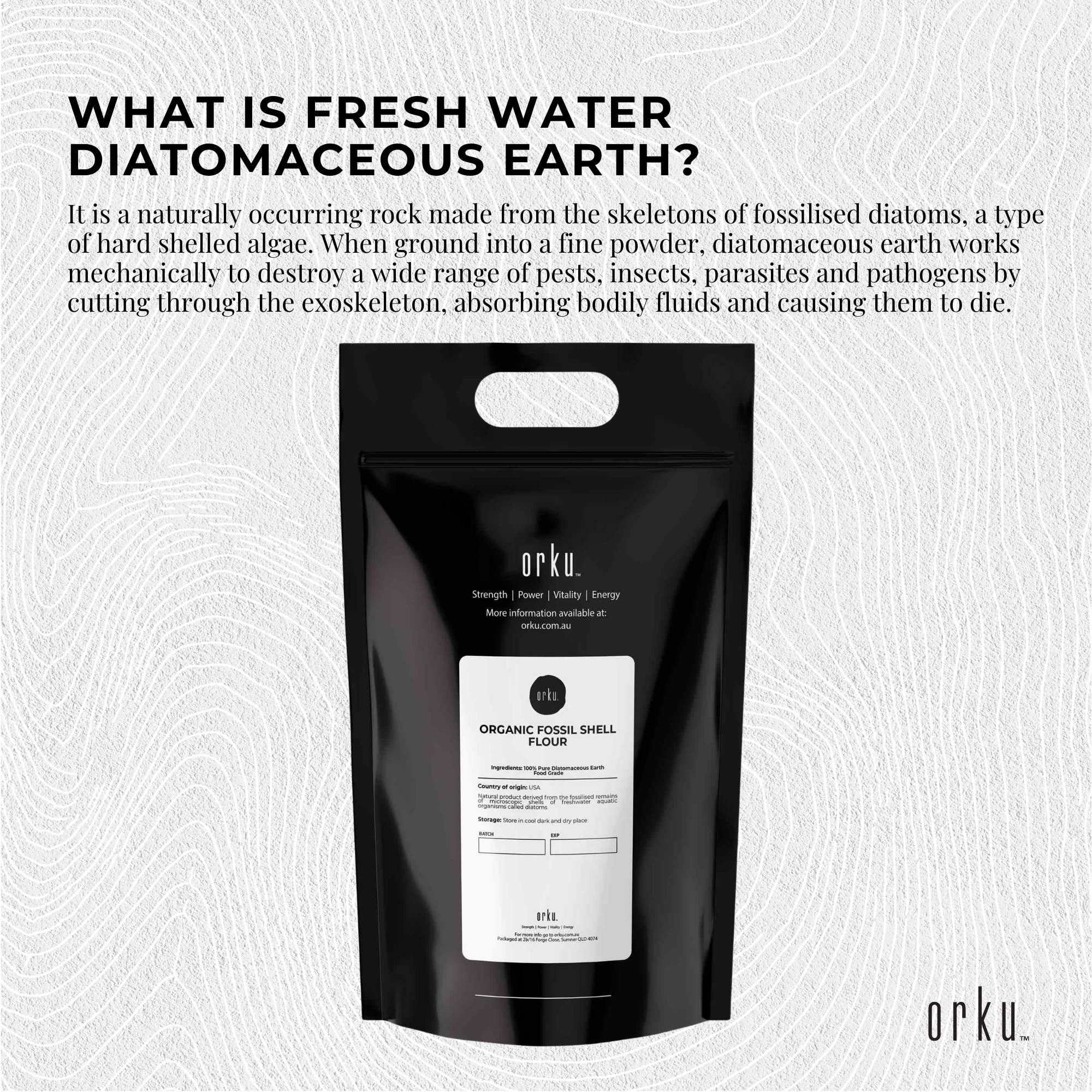 10Kg Organic Fine Diatomaceous Earth - Food Grade Fossil Shell Flour Powder 3