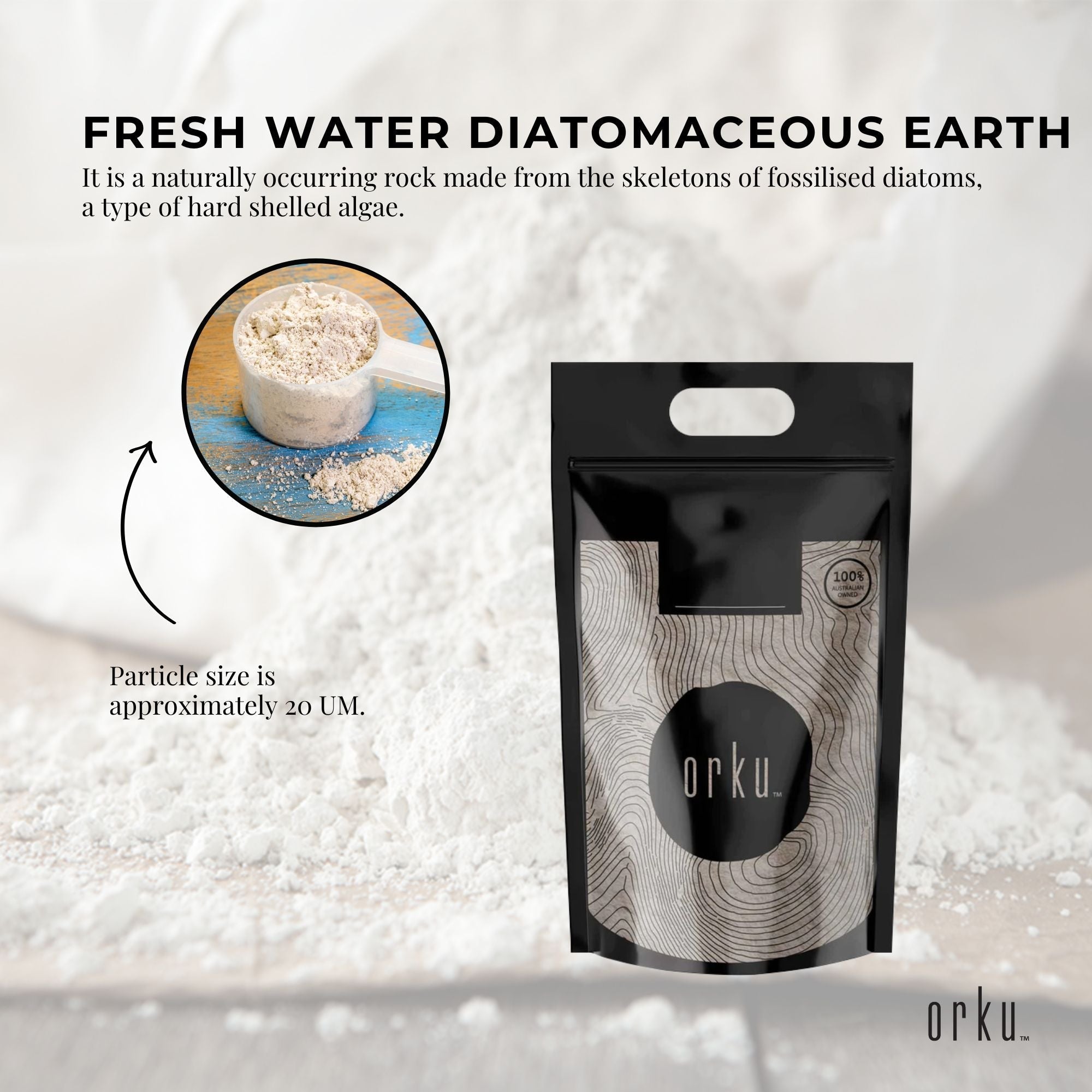 10Kg Organic Fine Diatomaceous Earth - Food Grade Fossil Shell Flour Powder 4