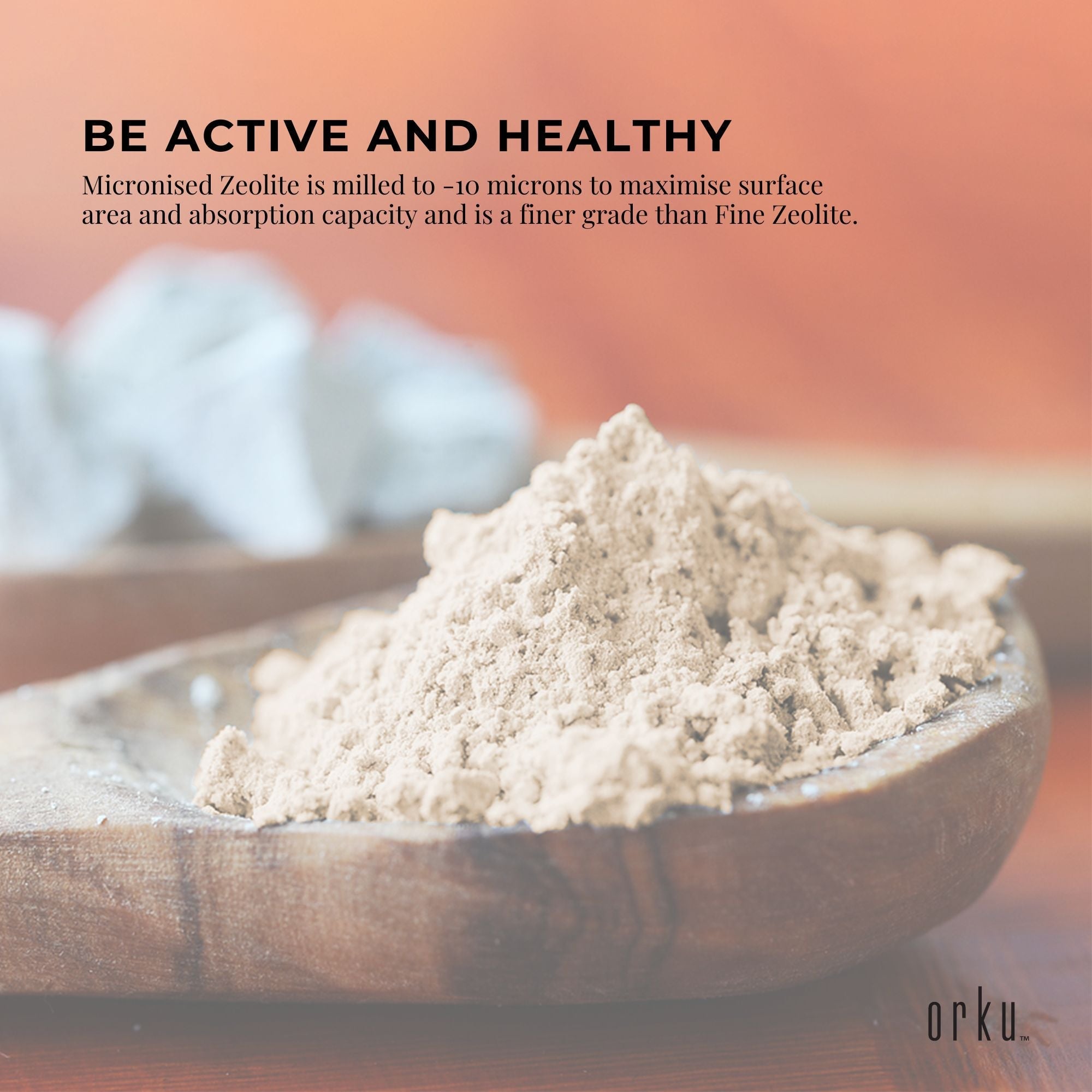 400g Pure Micronised Zeolite Powder Mineral - Micronized Volcamin 5