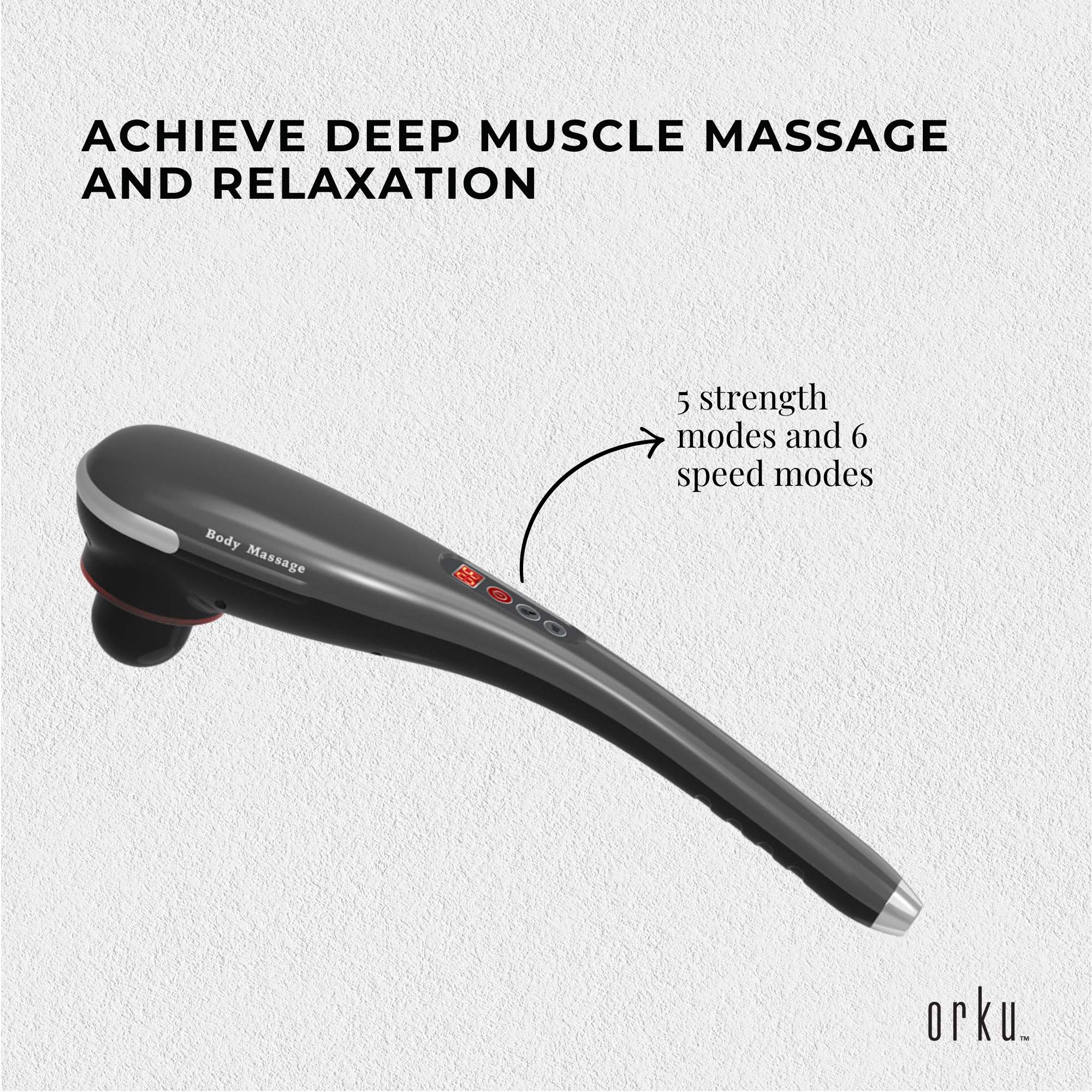 Rechargeable Body Hammer Massager - Handheld Portable Cordless Electric Massage 3
