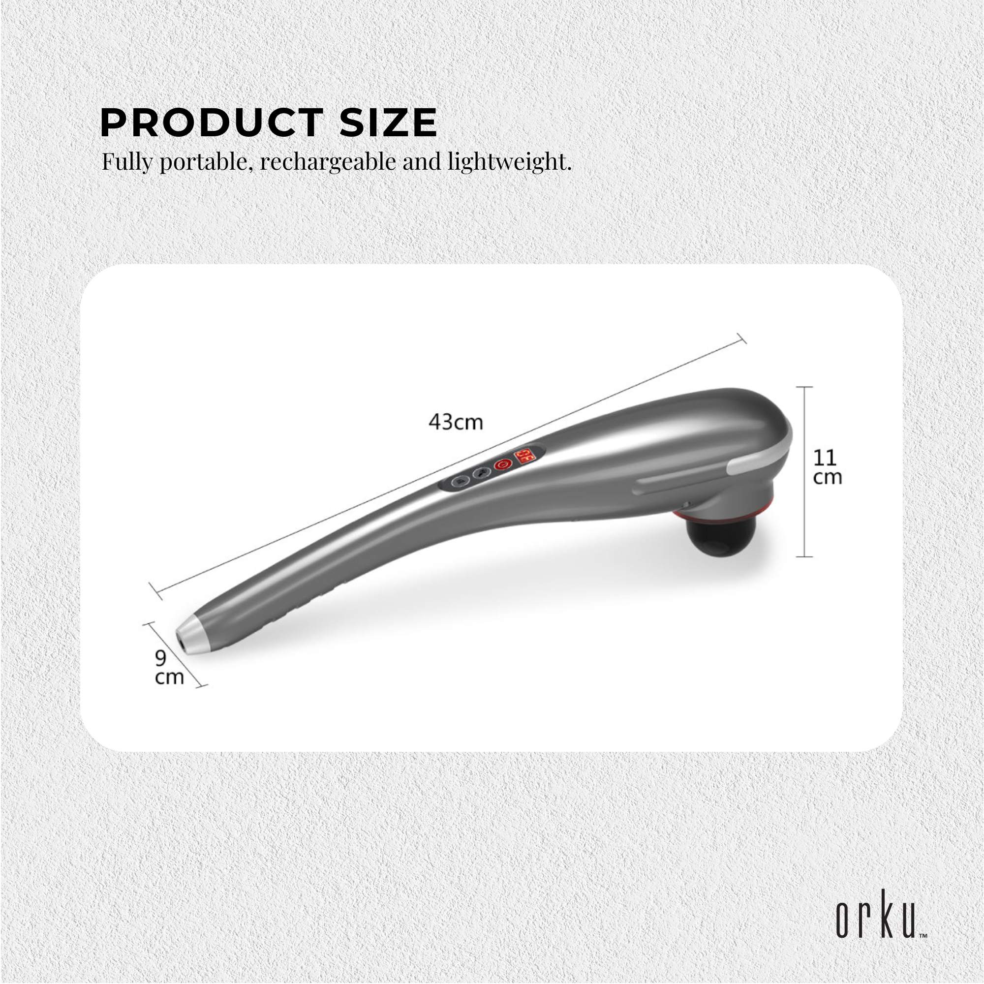 Rechargeable Body Hammer Massager - Handheld Portable Cordless Electric Massage 6