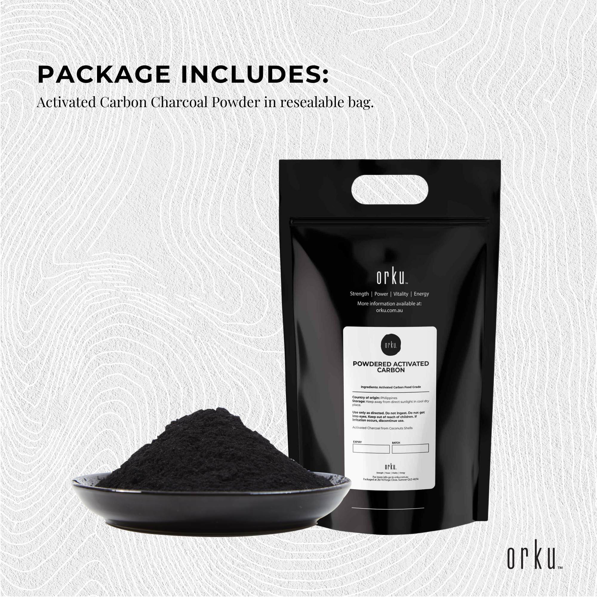 Orku 10Kg Activated Carbon Powder Coconut Charcoal - Water Filtration 3